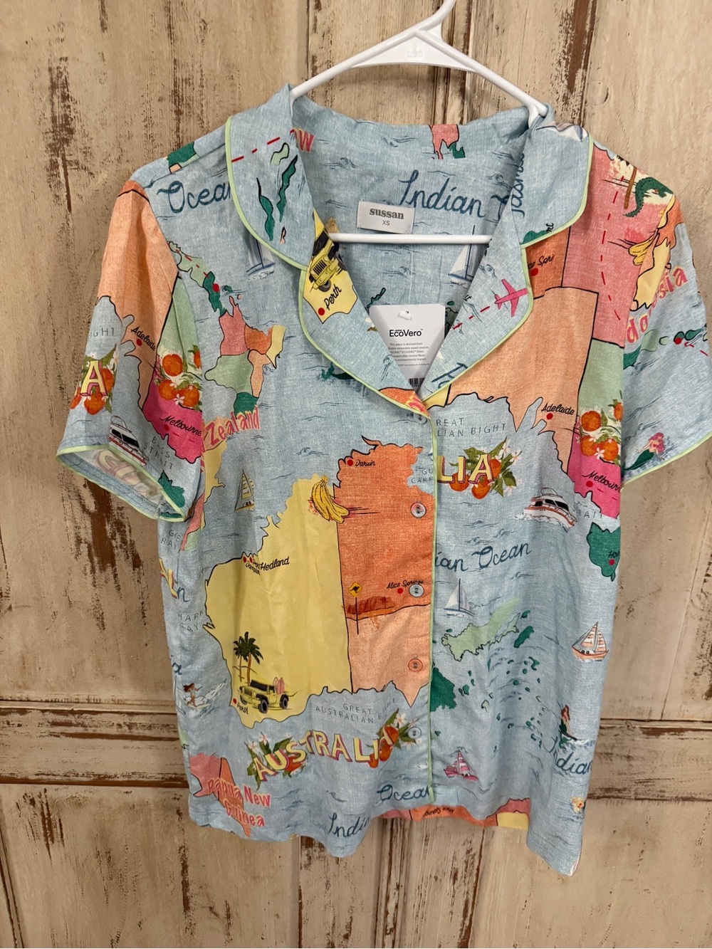 Sussan Australia novelty print pajama short set. NWT. Size XS. Whimsical